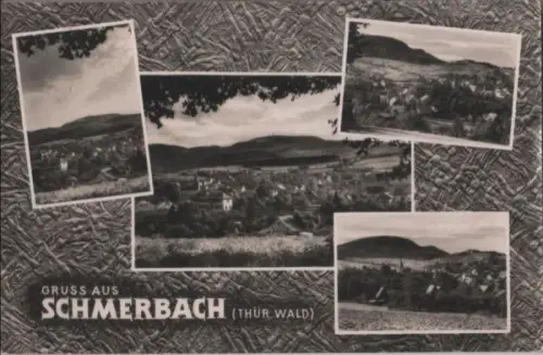 Waltershausen-Schmerbach - 4 Teilbilder - 1964