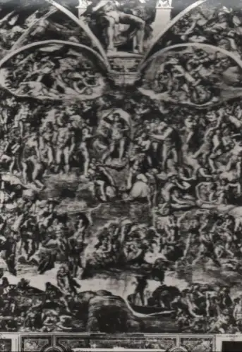 Vatikan - Vatikan - Vatikanstadt - Cappella Sistina, Giudizio Universale - ca. 1960