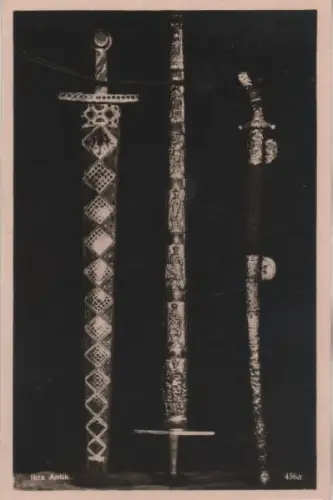 Aachen - Kleinodienkammer, Zeremonienschwert u.a. - ca. 1950