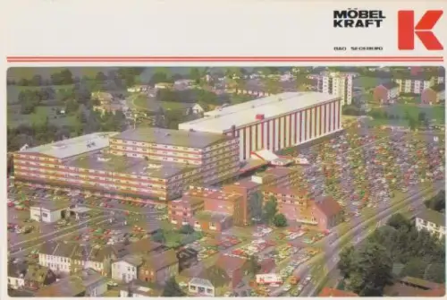 Möbel Kraft Bad Segeberg - Luftbild - ca. 1975