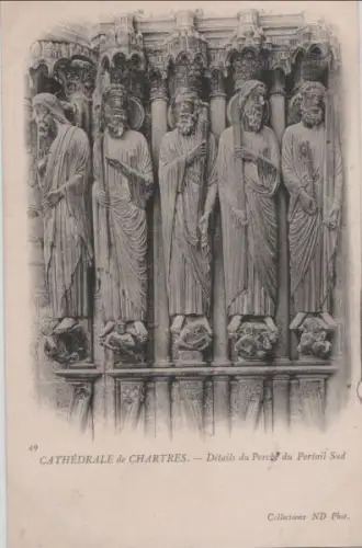 Frankreich - Frankreich - Chartres - Cathedrale, Details du Porche - ca. 1930
