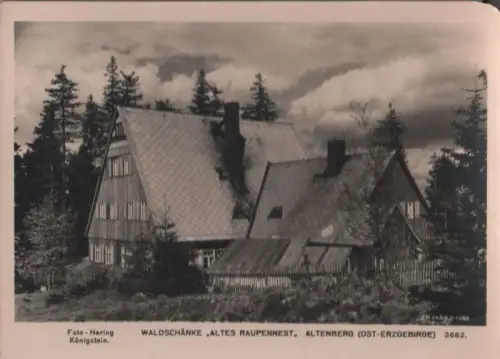 Altenberg, Erzgebirge - Waldschänke Altes Raupennest - 1953