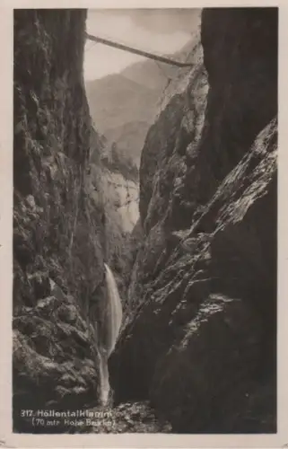 Höllentalklamm - Hohe Brücke - ca. 1950