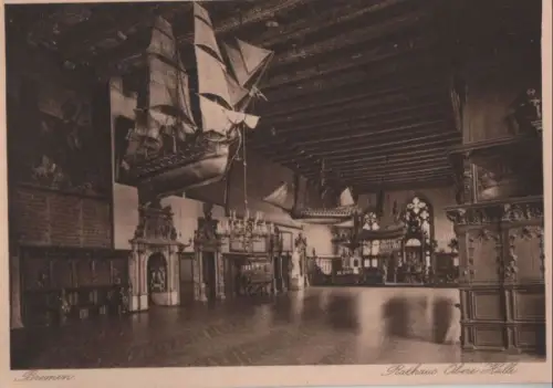 Bremen - Rathaus, Obere Halle - ca. 1950