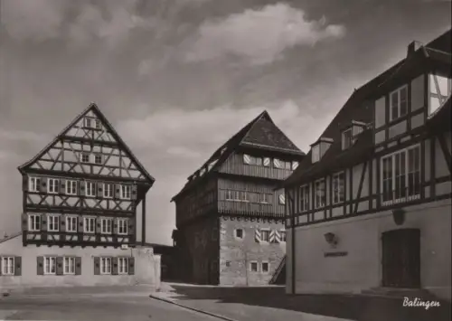 Balingen - Zollernschloß, Jugendherberge und Landratsamt - ca. 1965