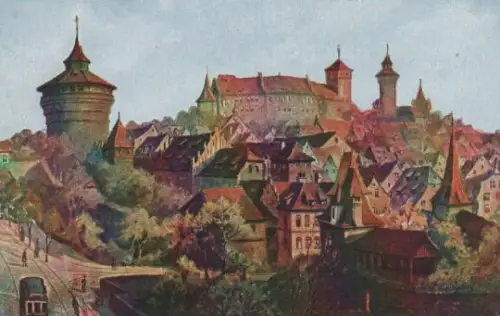 Nürnberg - Hallertorpanorama - ca. 1935