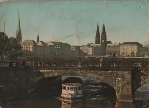 Hamburg - Lombardsbrücke - 1960