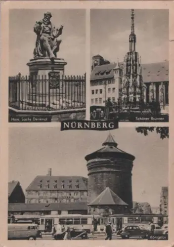 Nürnberg - u.a. Königstor - 1953