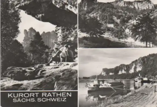 Königstein - Kurort Rathen - Sächs. Schweiz - ca. 1955