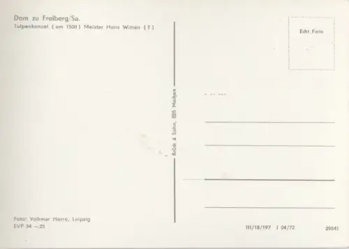 Freiberg - Dom, Tulpenkanzel