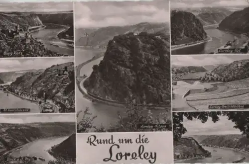 Loreley - mit Umgebung, u.a. Freilichtbühne - 1964