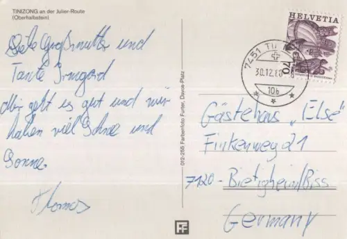 Schweiz - Tinizong - Schweiz - Winter