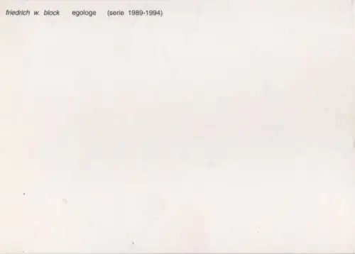 Friedrich W. Block Du ich