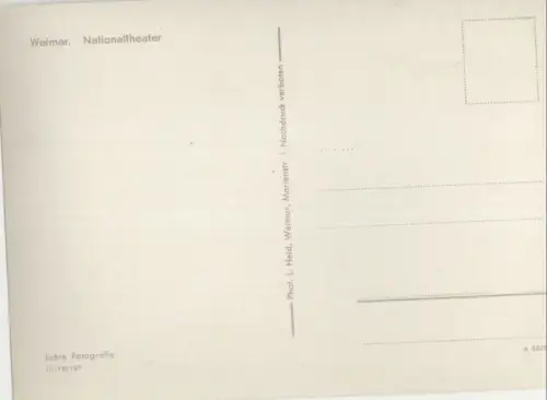 Weimar - Nationaltheater