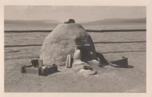 Uhldingen-Mühlhofen - Unteruhldingen - Schmelzofen im Pfahldorf - ca. 1955
