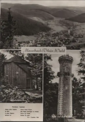 Ilmenau-Manebach - u.a. Goethehäuschen - 1974