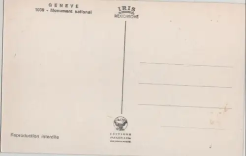 Schweiz - Genf / Genève - Schweiz - Monument national