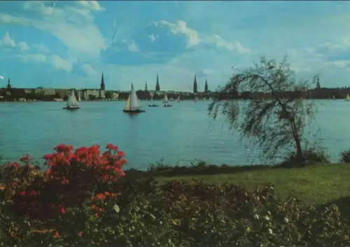 Hamburg - Außenalster - ca. 1980
