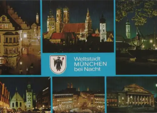 München - Weltstadt bei Nacht - ca. 1990