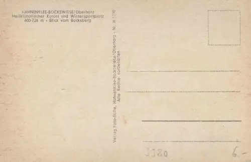 Bockswiese - Blick vom Bocksberg