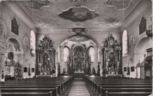 Sankt Märgen - Inneres der Wallfahrtskirche - ca. 1960