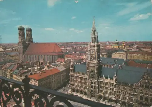 Rathaus - Frauenkirche - in München - ca. 1975