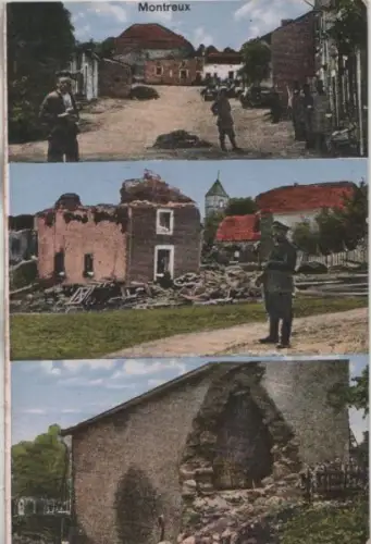 Schweiz - Schweiz - Montreux - 3-Bilder-Karte - 1917