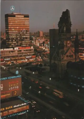 Berlin-Charlottenburg, Gedächtniskirche - mit Europa Center - ca. 1970