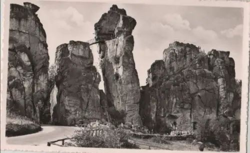 Horn-Bad Meinberg, Exeernsteine - Vorderansicht - ca. 1960