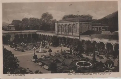 Bad Kissingen - Konversationshaus mit Kurgarten - 1930