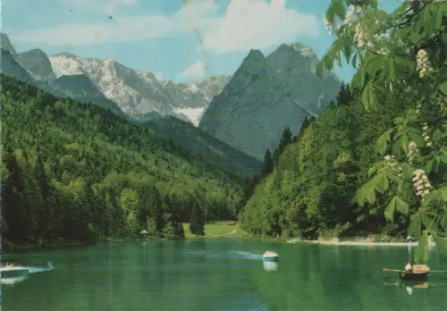 Rießersee - gegen Zugspitzgruppe - ca. 1975