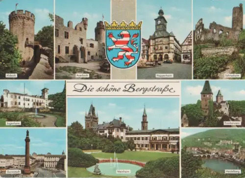 Bergstraße - u.a. Auerbach - ca. 1975