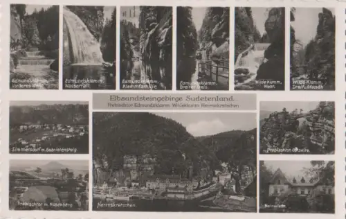 Elbsandsteingebirge - mit 11 Bildern - ca. 1940