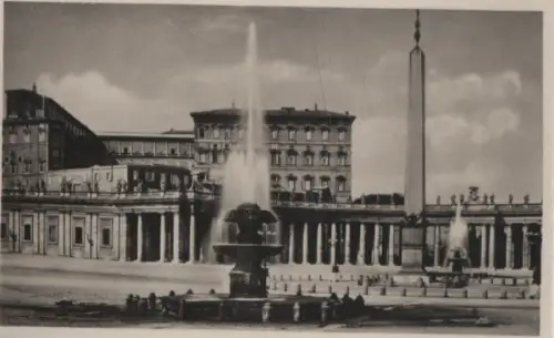 Italien - Italien - Rom - Roma - Fontane in Piazza S. Pietro - ca. 1955