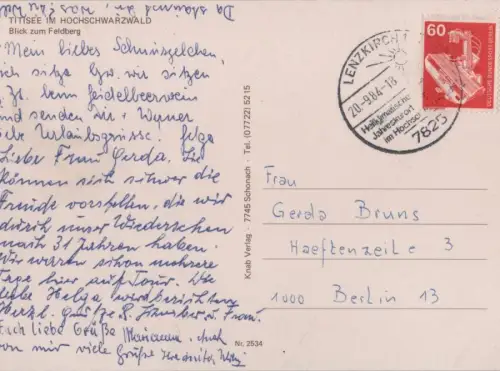 Titisee - Blick zum Feldberg