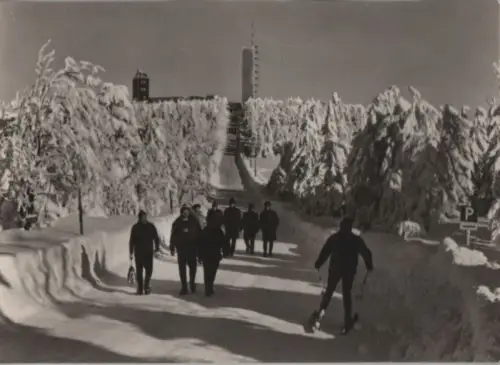 Oberwiesenthal - Blick zum Fichtelberg-Gipfel - 1968