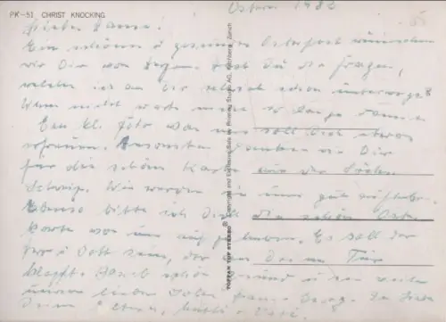 Wackelbild Christ knocking