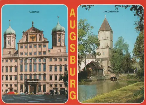 Augsburg - u.a. Jakobertor - ca. 1980