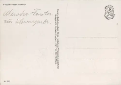 Trechtingshausen, Burg Rheinstein - am Rhein