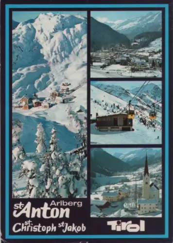 Österreich - Österreich - St. Anton - 4 Teilbilder - ca. 1985