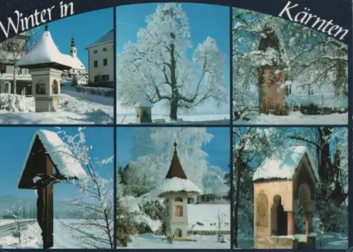 Österreich - Österreich - Kärnten - Bildstöcke und Wegkreuze im Winter - 1997
