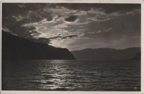 Norwegen - Norwegen - Sognefjord - Aftenstemning - ca. 1955