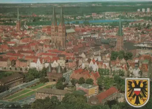 Hansestadt Lübeck von oben - ca. 1985