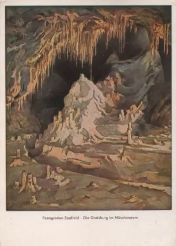 Saalfeld - Feengrotten, Gralsburg im Märchendom - ca. 1965