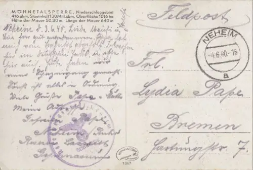 Möhnetalsperre - Sperrmauer