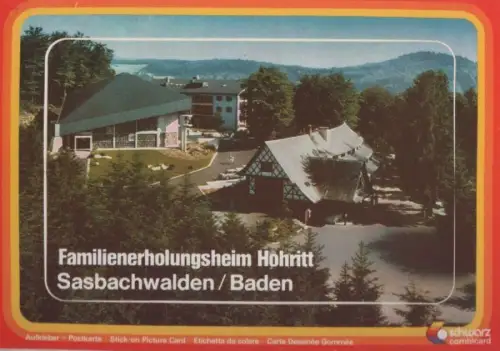 Sasbachwalden - Familienerholungsheim Hohritt - 1983