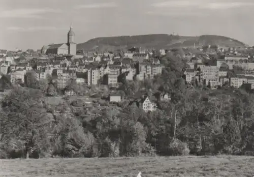 Annaberg-Buchholz - St. Annenkirche - im Hintergrund der Pöhlberg - 1972