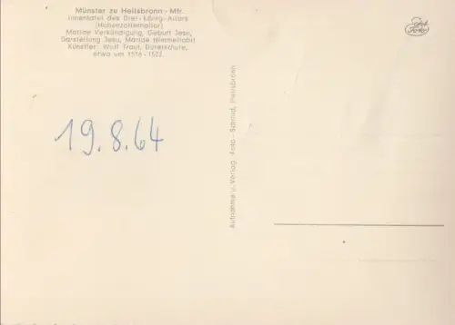 Heilsbronn - Münster, Altartafel