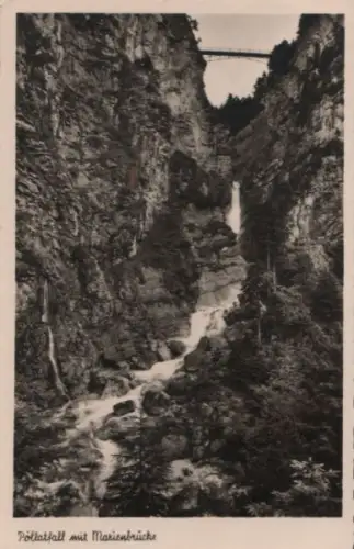 Pöllat - Pöllatfall mit Marienbrücke - 1952