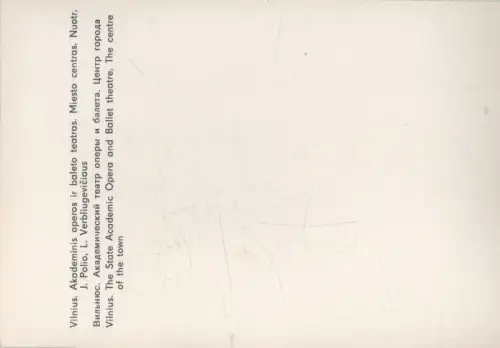 Litauen - Vilnius - Litauen - State Academic Opera